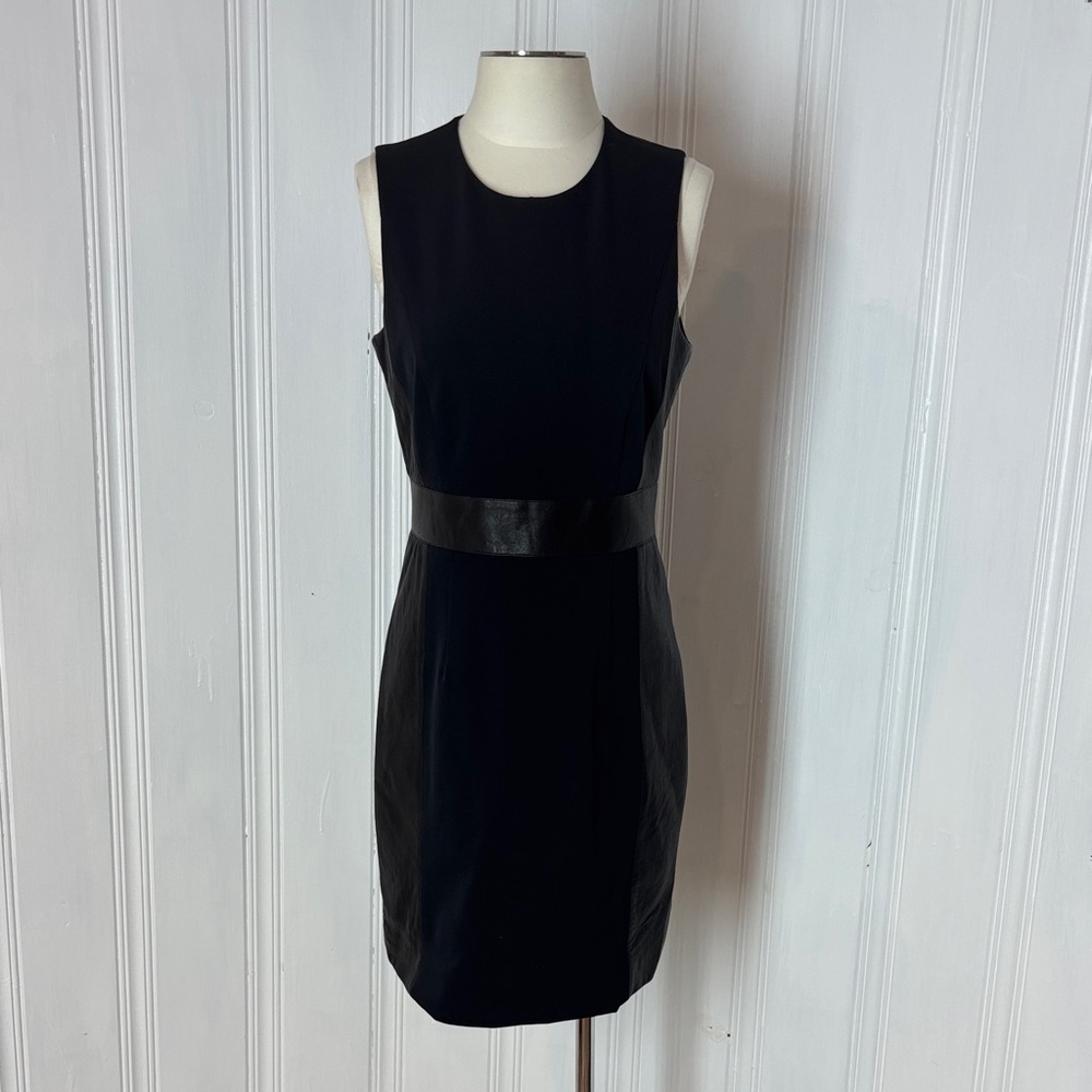 THEORY Black Sleeveless Mini Dress